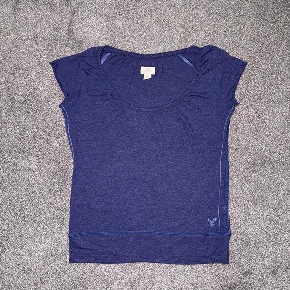 American Eagle Outfitters Tops - American Eagle Outfitters‎ Women's Dark Blue Short Sleeve Top - Large